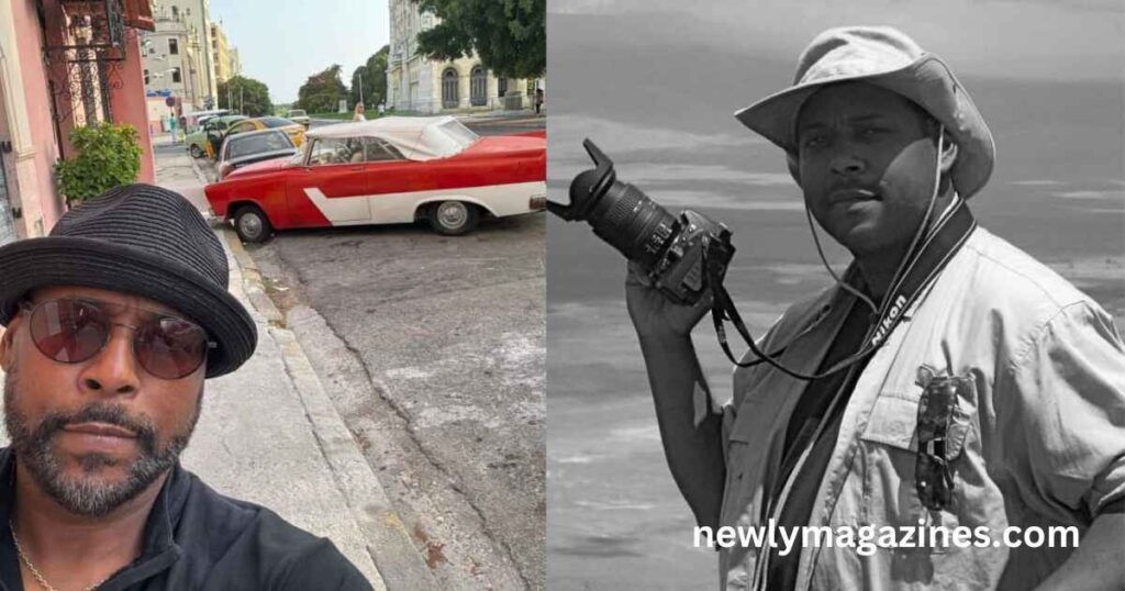 Two images depicting a man in a hat alongside a car, illustrating the early life of Gissum fennel.